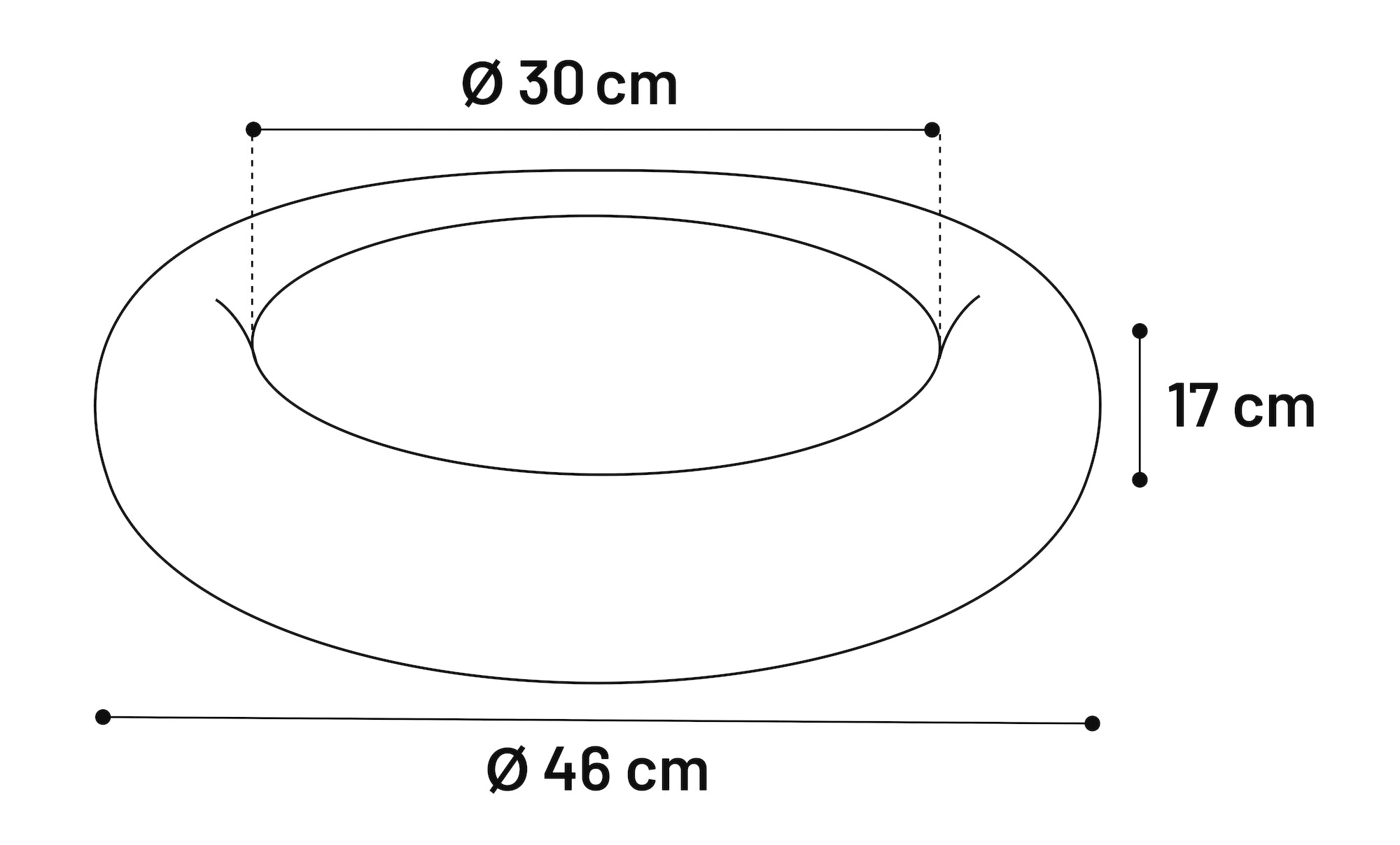 Colette Donut kattenmand rond taupe - Huisdierplezier