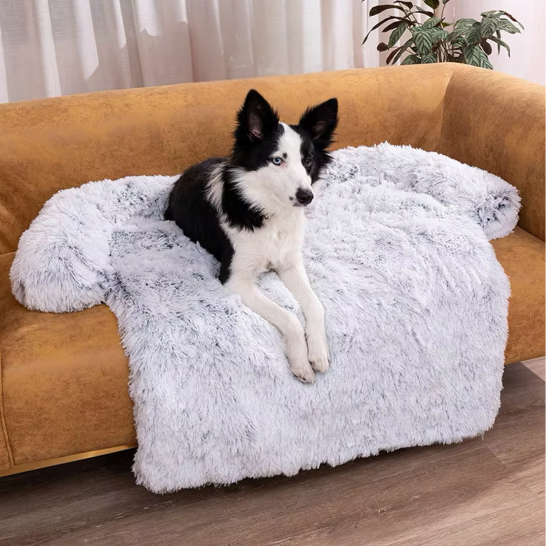 Bankbeschermer Fluffy hondenmand met Afneembare Wasbare Hoes